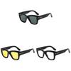Square Vintage Uv400 Sun Glasses With Full Frame Pc Structure For Summer Outdoor Wear