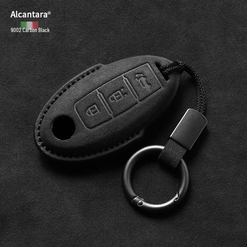 Nissan Key Cover: Full Wrap Suede Shell for Qashqai, Teana, X-Trail, Tiida, Loulan, Tuoda.