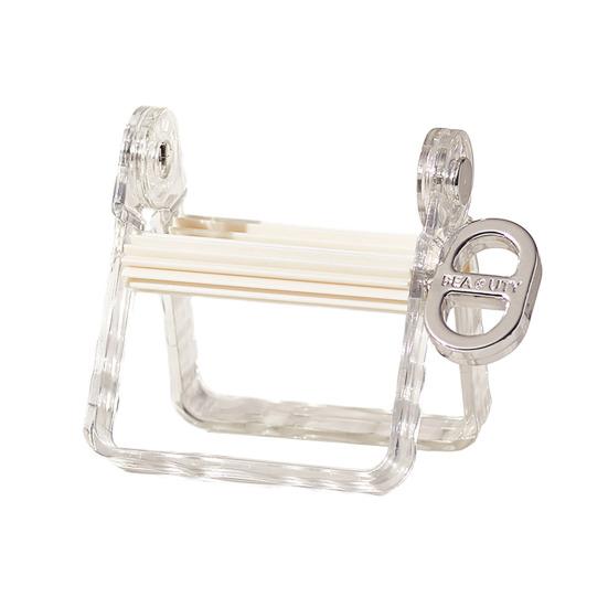 Adjustable Toothpaste Squeezer Bathroom Countertop Toothpaste Dispenser Cream Tube Squeezer Fits Various Tubes белый