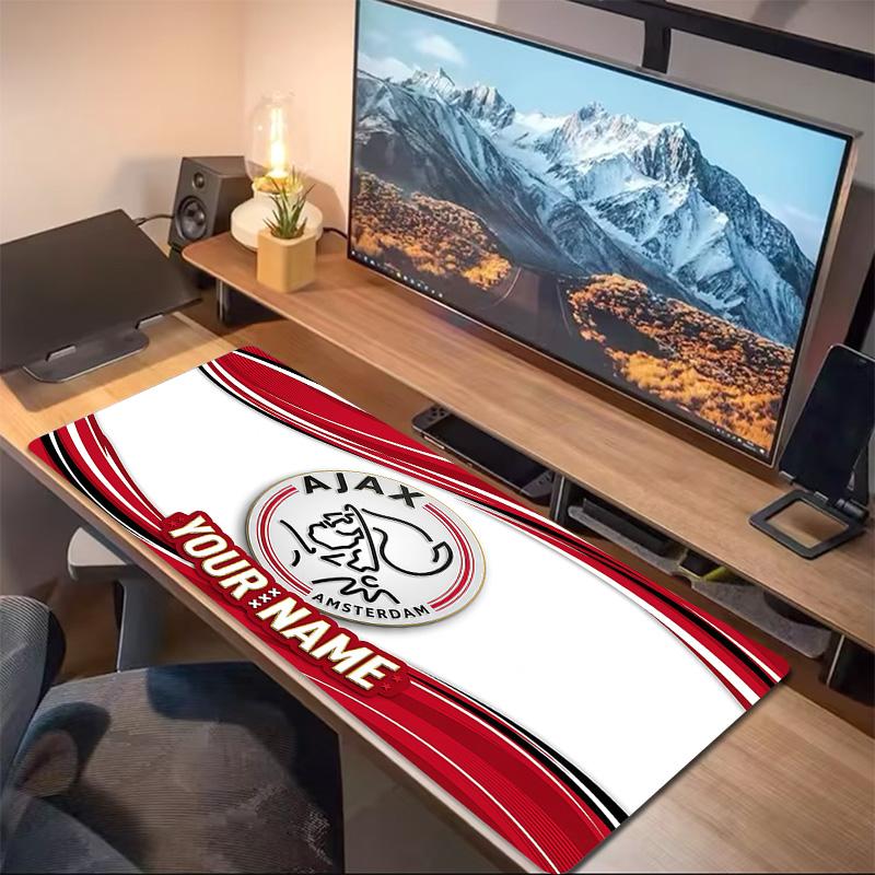 Poduszka z nadrukiem AFC Ajax Antypoślizgowa Mata pod laptopa/tablet Duża podkładka pod mysz XXL Mata do gry na mini PC Z blokowanymi krawędziami