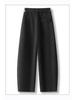 Women's Off-White Velvet Woolen High-Waist Slimming Wide-Leg Pants - Autumn/Winter 2025 Collection