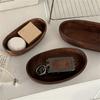 Natural Wooden Valet Dish Handmade Home Accessory Key Jewelry Organizers Perfect For Nightstand Or Dresser Top