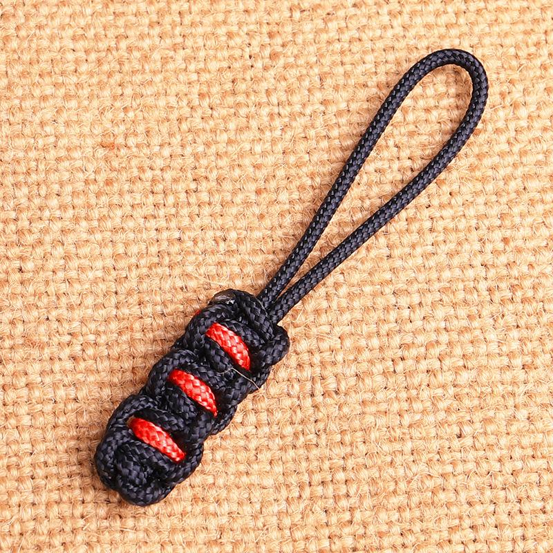 5Pcs Fashion Sport Style Color Braided Rope Replace Zipper Slider Easy Pull Men's Backpack Tool Bag Jacket Personality Zipper