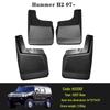 Hummer Fender Skin for 2007-2024 H2, H3, EV Pickup Truck Customization