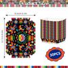 30 Pack Fiesta Mexican Food Trays, Floral and Serape Stripe Design Disposable Paper Serving Containers Boats for Taco Nights, Nachos, Fries, Popcorn,