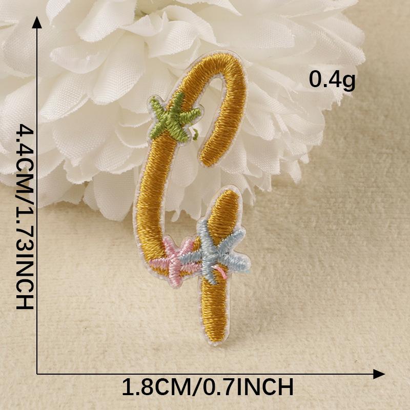 Embroidery Label Embroidery Sticker Clothes And Hats Accessories Original 26 Letters Shoes And Hats Bag Accessories Patch Self-Adhesive Sticker