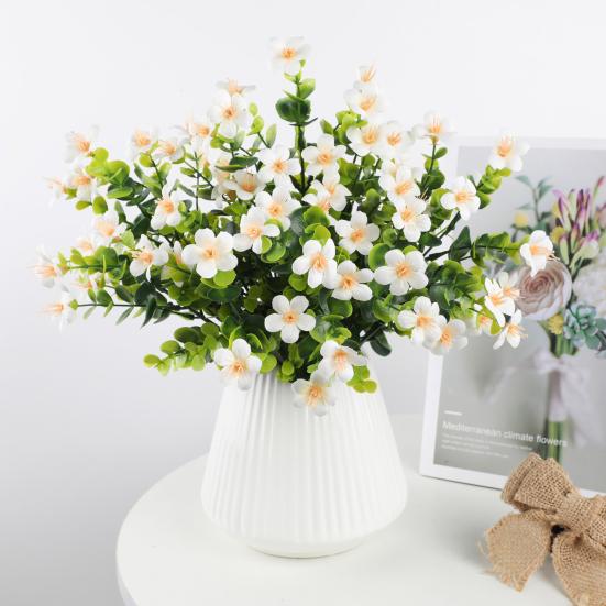 Artificial Flowers Bunch UV Resistant Artificial Plants Outdoor Faux Flowers