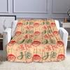 Santa Ho Ho Ho Pattern Design Patterned Flannel Blanket Perfect for the Bedroom Living Room, Sofa, or a Little Nap