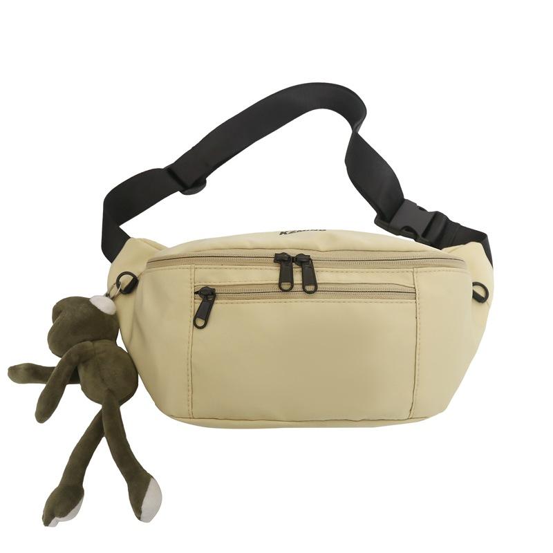 Men's and women's trendy sports and leisure bags 2025 spring new versatile shoulder messenger bags cycling chest bags fanny packs