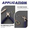 Ergonomic Crimping Pliers Crafting Pliers Flexes Wire Pliers Steel Texture Jewelry Pliers for Jewelry Crafting and Repairs