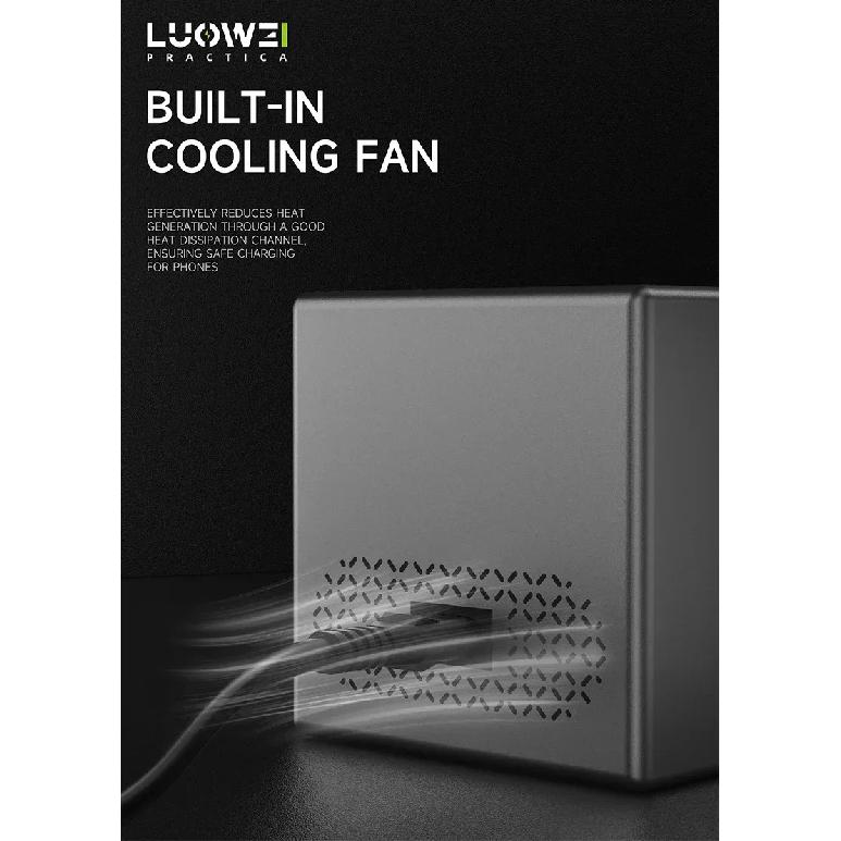 Luowei LW-U1 140W Raptor Desktop Charging Station 15W Wireless Fast Charging for Phone Watch PC Multi Port USB Charger