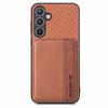 For Samsung Galaxy S25 Case RFID Blocking Carbon Fiber Leather Phone Back Cover with Card Holder