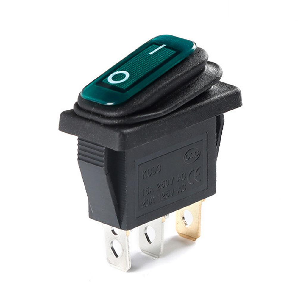 2/3 Pin Sealed Car On Off Switches Boat Waterproof Marine Toggle Rocker LED Switch Car Auto Boat Switch Push Button KCD3