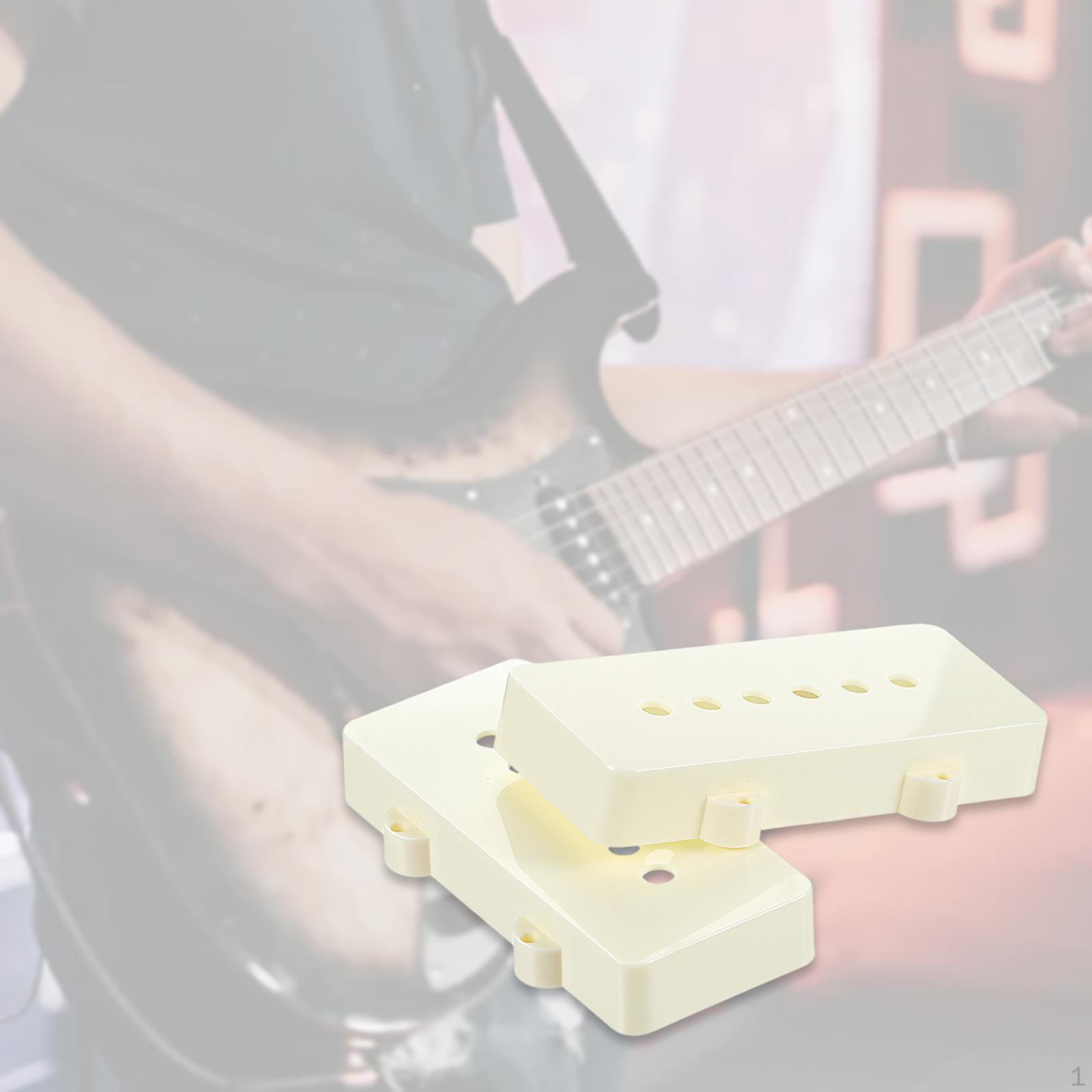 

2Pcs Guitar Pickup Covers Replacement Easy Installation Professional Parts for Practice Live