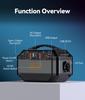 Flashfish P56 Portable Power Station 288.6Wh Battery Capacity 3 Practical Charging Methods BMS Multi‑Safety Protection