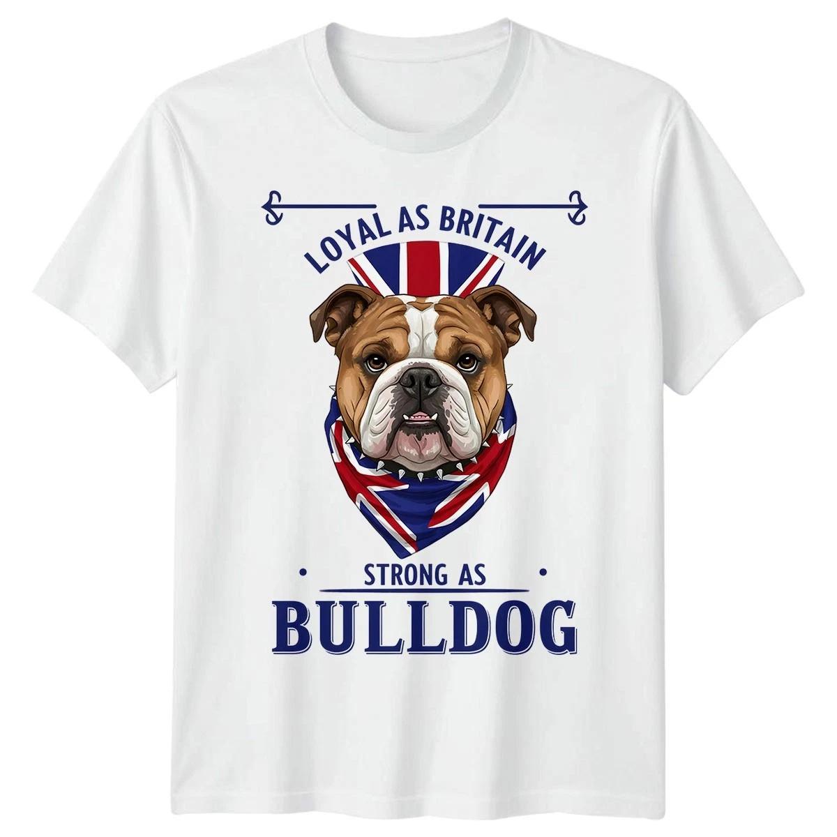 Union Jack Bulldog T-Shirt British Great Britain & UK Flag Tee For Adults Kids#5 150