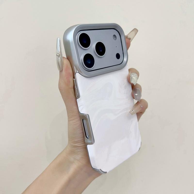 Luxury Electroplated Water Ripple Case for iPhone 17 Air 16 15 14 13 12 11 Pro Max Plus Shockproof Candy Soft Aurora Armor Coque