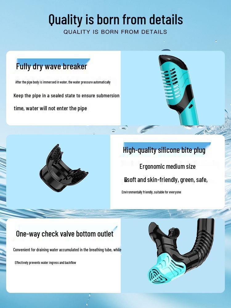 Top-Selling Diving Set: Mask, Silicone Snorkel & Professional Fins