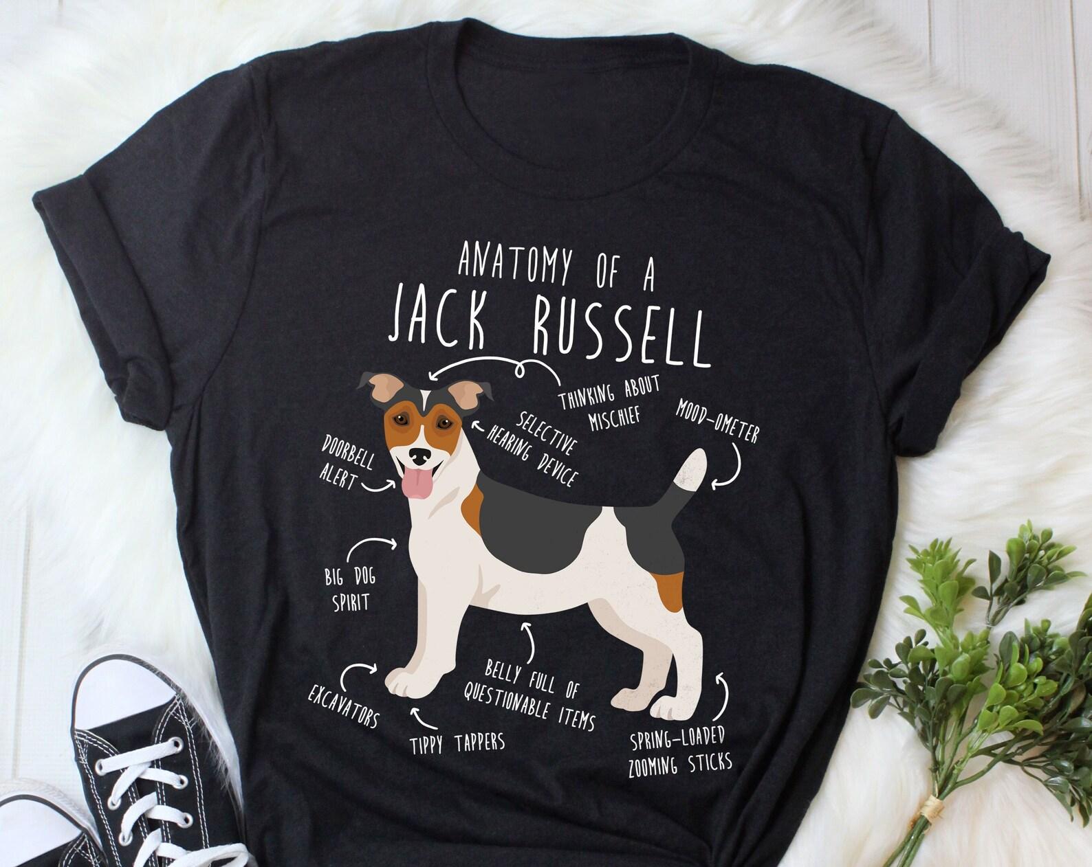 Jack Russell Terrier Shirt, , , Funny Dog Lover Gift, Cute Pet T-shirt, Tricolor Tri-Color Dog Mom Tee, Dog Dad, Fox Terrier, JRT 120