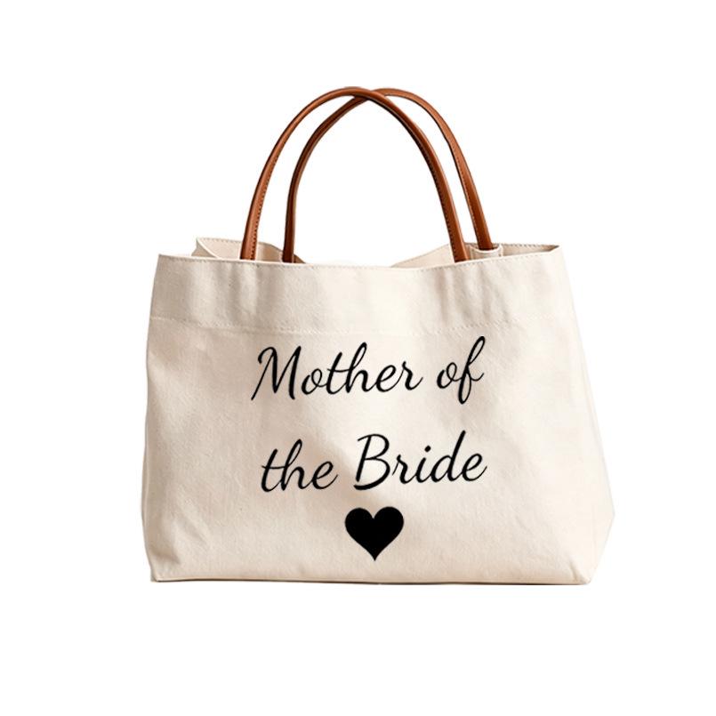 Elegant Canvas Tote Bag for Mother of the Bride or Groom - Wedding Gift