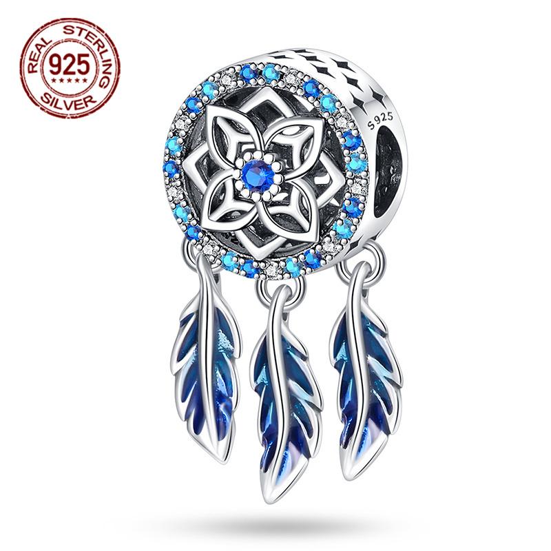 Original Fit 3MM Bracelet S925 Silver Dreamcatcher Series Dream Pendant Charms DIY For Women Jewelry Birthday Gift