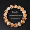 Charcoal Roasted Bodhi Root & White Jade Bracelet for Girls