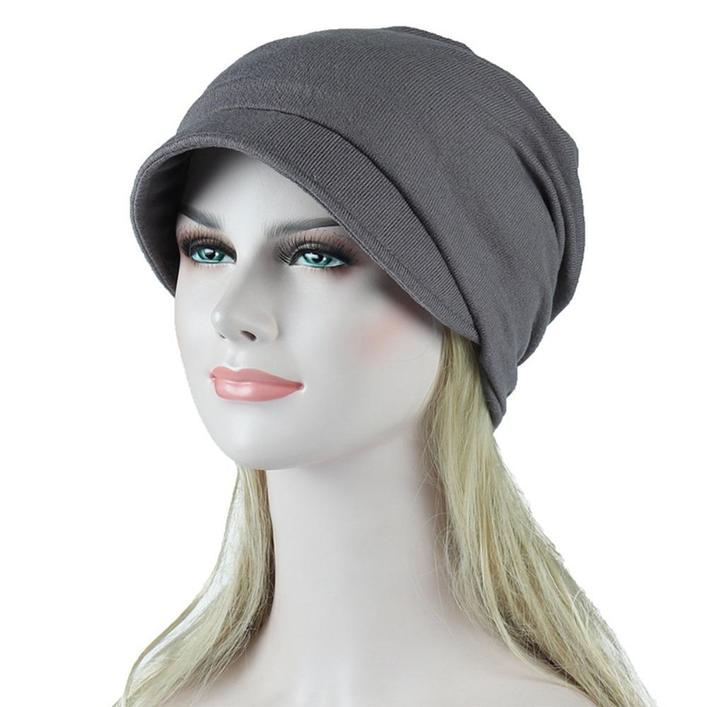 With Brim Brimmed Basin Hat Sun Protection Turban Hat Versatile Headwear Hats  Bald Confinement