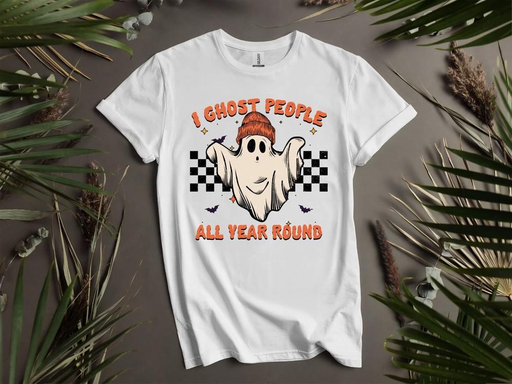 

Я Призрак Люди Милый Призрак Хэллоуин Футболка Футболка Мужская Женская Унисекс Футболка K983 S