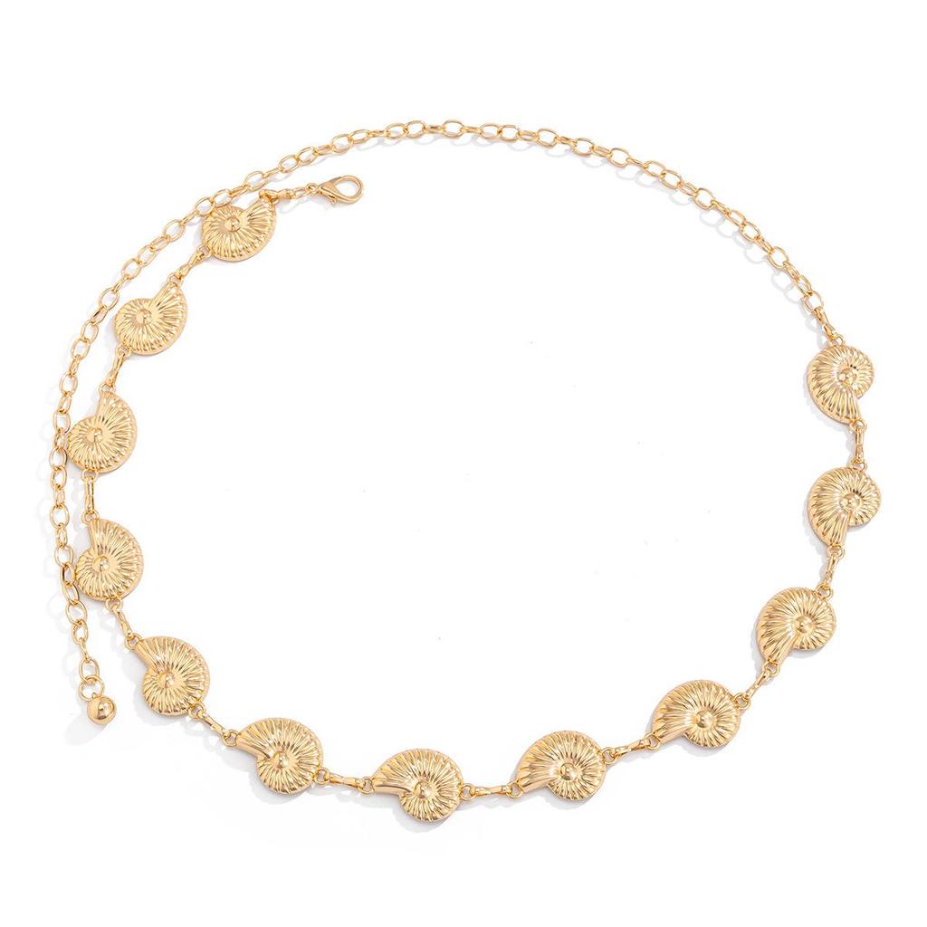 Bohemian Beach Shell & Faux Pearl Starfish Waist Chain Jewelry