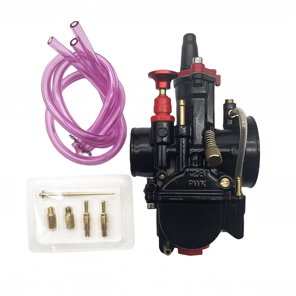 PWK28 Svart Racing Förgasare CNC för Höghastighetsmotorcykel & ATV Modifiering (30/32/34)