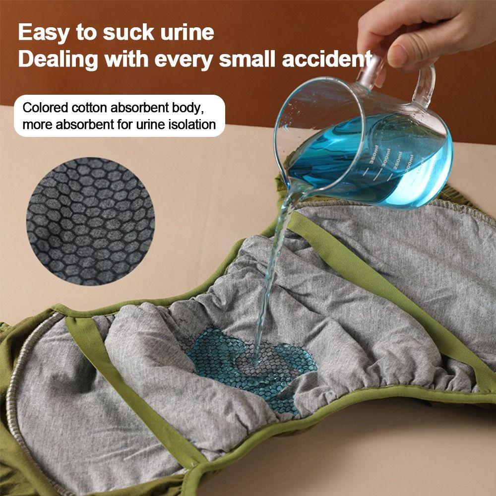 Pure Cotton Adult Diapers High Absorption Water Resistant Leak-proof Underwear Skin-Friendly Anti-Side Leakage