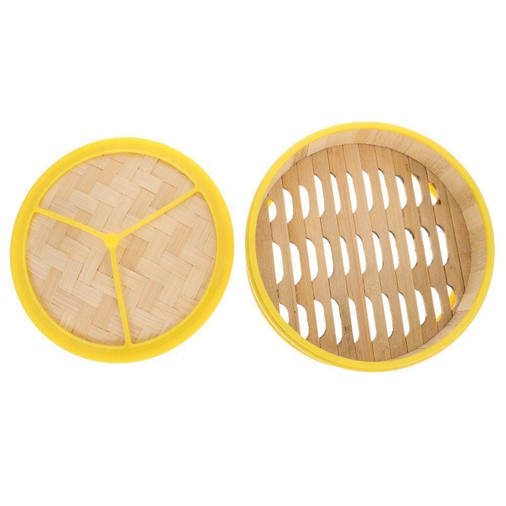 1 Stück Handgefertigter Dampfgarer-Korb mit Deckel Knödel-Dampfgarer Neues Küchengeschirr Chinesische Essenszubereitung