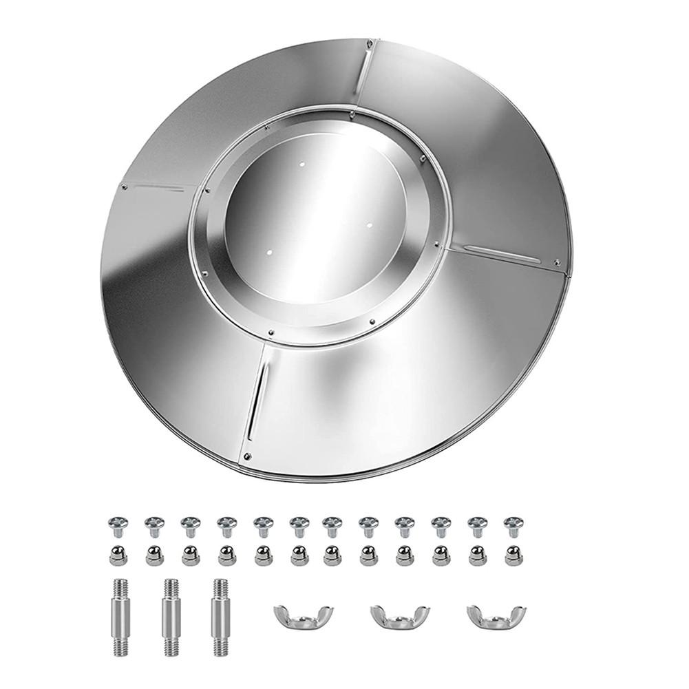 Outdoor Patio Heater Reflector Aluminum Cover for Vertical Heaters