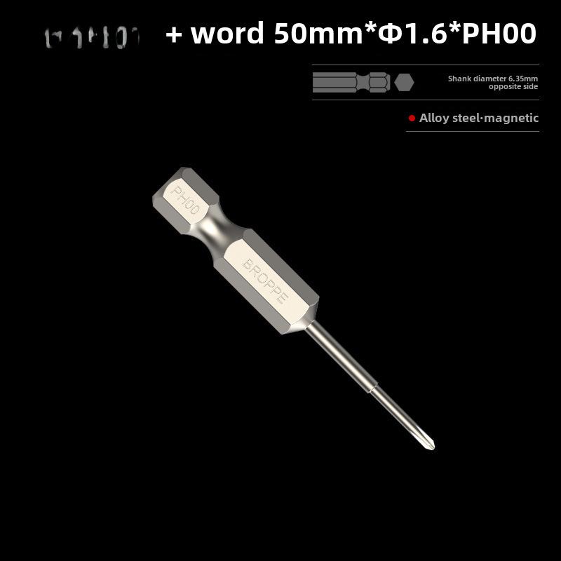 BROPPE Magnetic Cross Screwdriver with Electric Drill and Pneumatic Nozzle Head