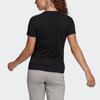 Adidas 3-Stripes Sport Round Neck Short Sleeve T-Shirt Women Tops Black GL0784