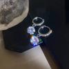 New Trendy Vintage Wrapped Snake Shape Crystal Dangle Earrings for Women Girl Cute Small Object Earring Jewelry Bijoux Gifts