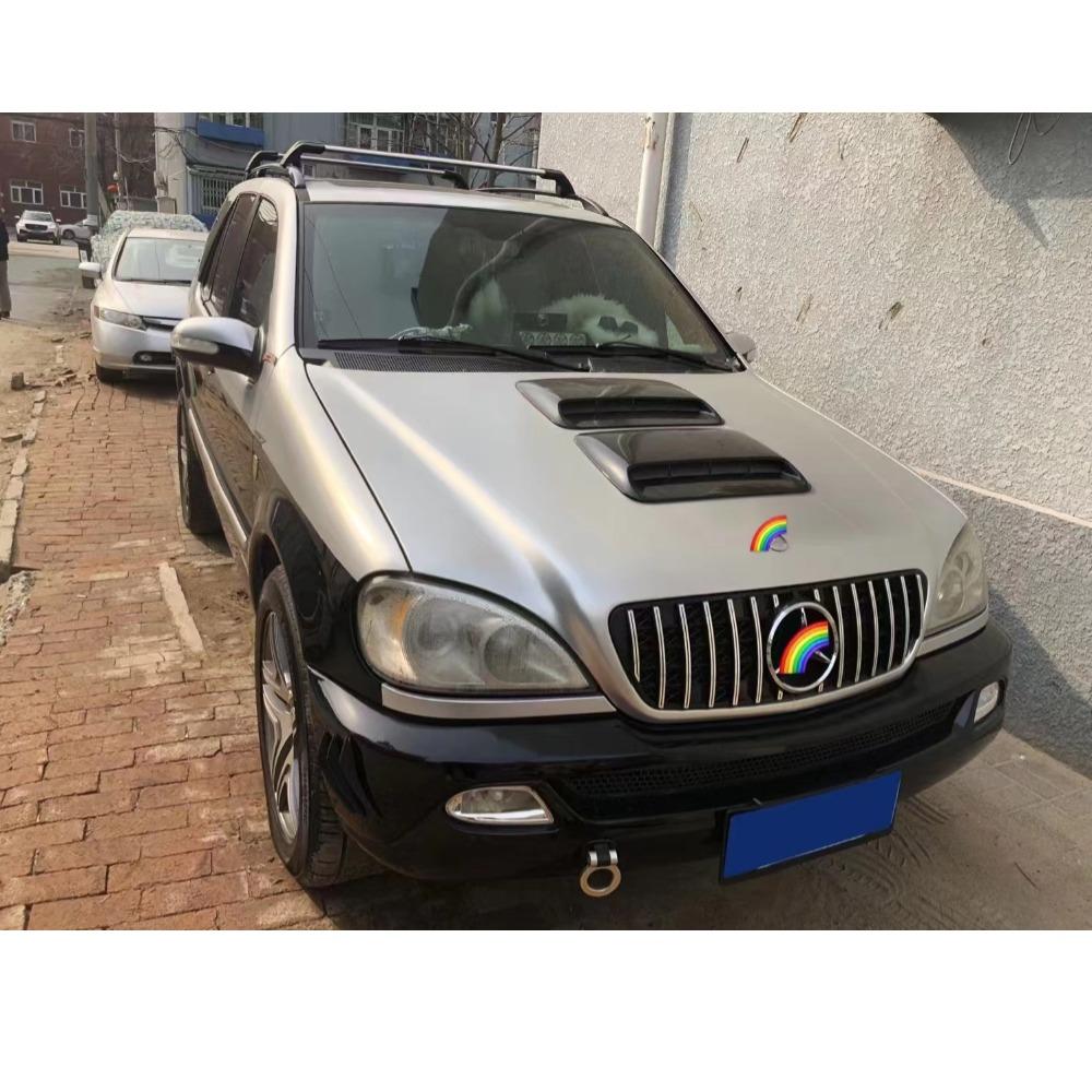 For Mercedes W163 ML320 ML350 ML270 ML400 ML430 1998-2004 Diamond GT Style Front Bumper Grille Plastic Mesh Racing Grill Cover