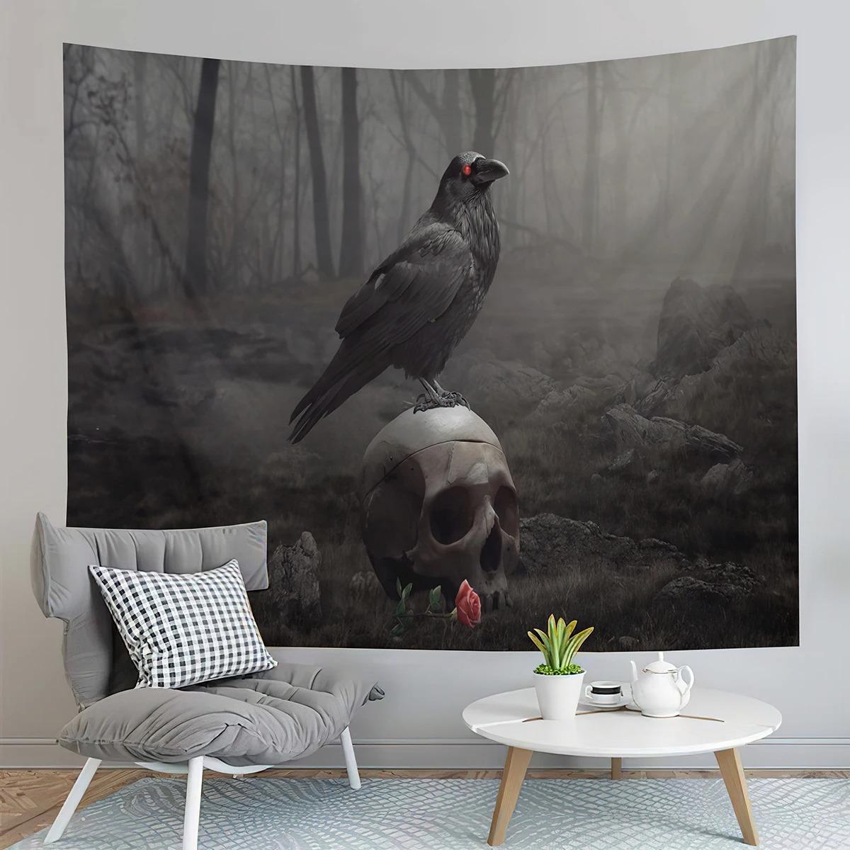 Гостиная Спальня Гобелен Современный Геометрический Красочный Архитектурный Узор Модный — фото 7