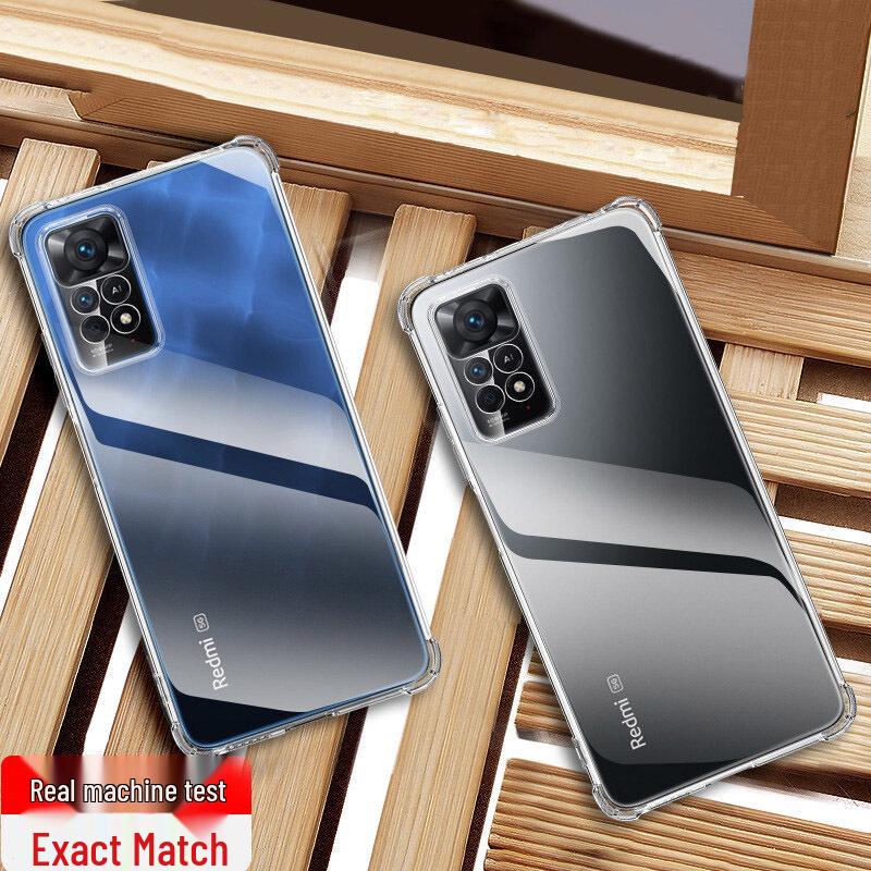Compatible Redmi Note Phone Case Airbag Transparent (Note 15/14/13/12/11/10/9/8/7/6/Pro/+)