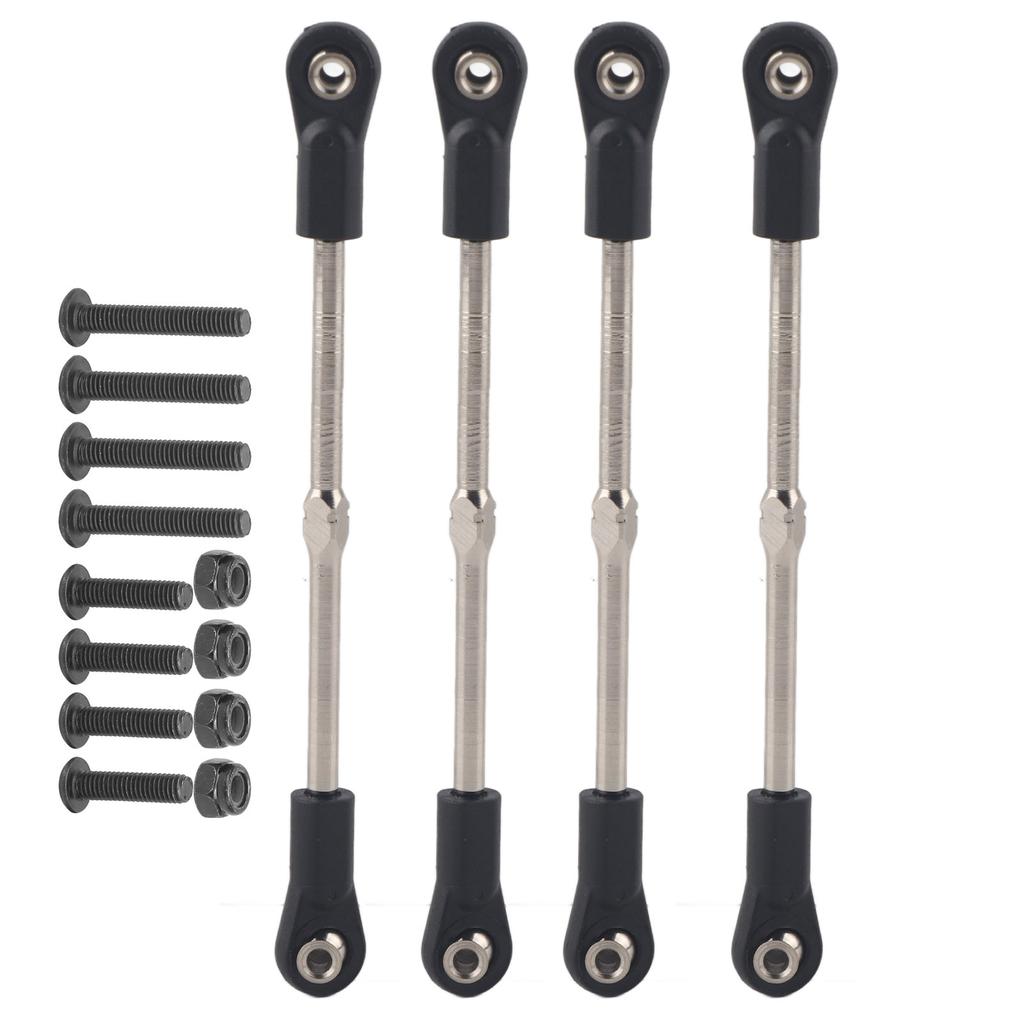 M4 Steering Linkage Rod Set Adjustable 110‑120mm Fit for 1 8 RC Racing Truck Car
