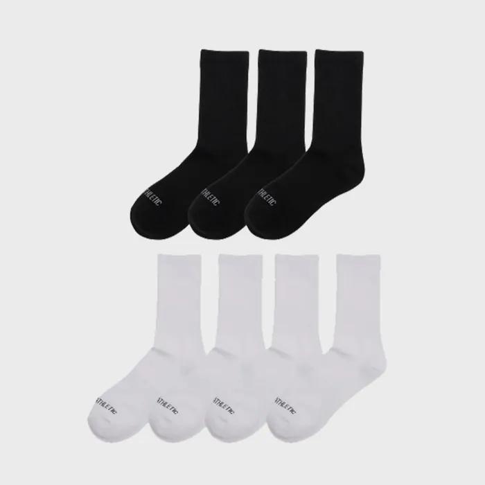7-Pack Daily Socks White & Black