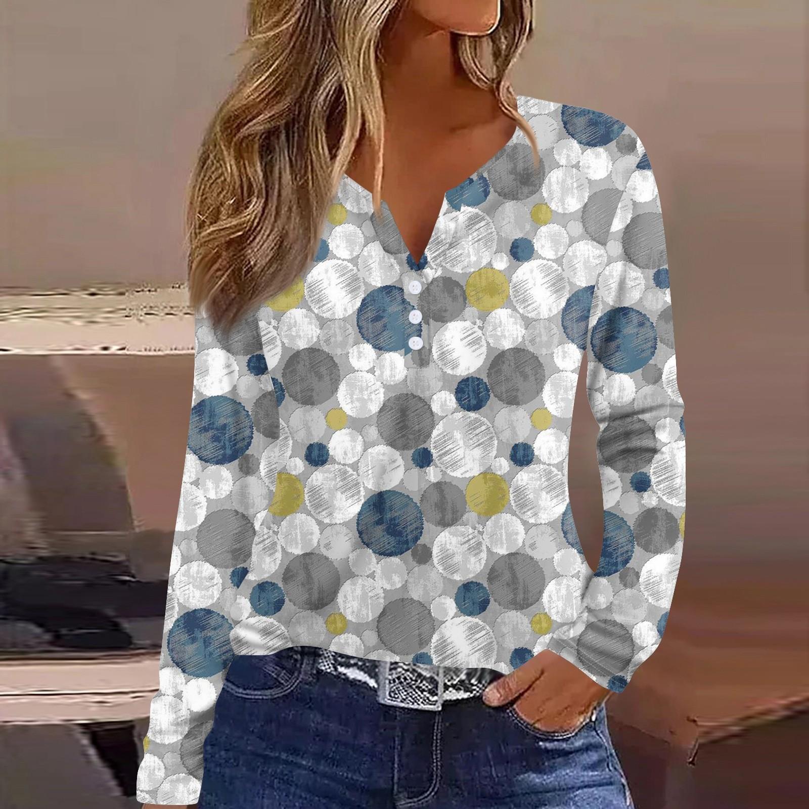 

Жіноча футболка з довгим рукавом і довгим рукавом, щоденна мода на вихідні, базовий V-подібний виріз, звичайний топ XXL