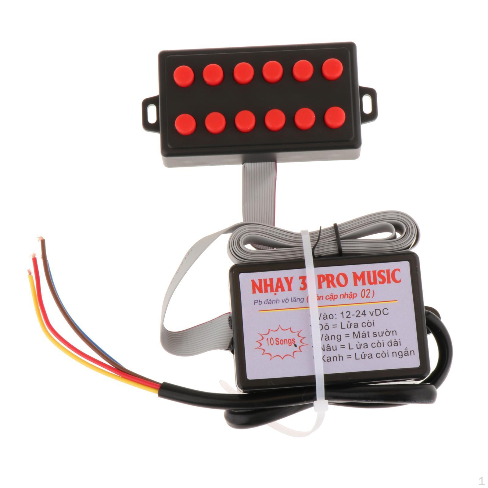 

Контроллер автомобильных гудков, блок управления звуком, электрический динамик премиум-класса 12–24 В, различные эффекты 10 Sound