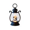 Vintage Oil for Halloween Decorations - Retro Antique Tabletop Lamp with Handle for Indoor Outdoor Use