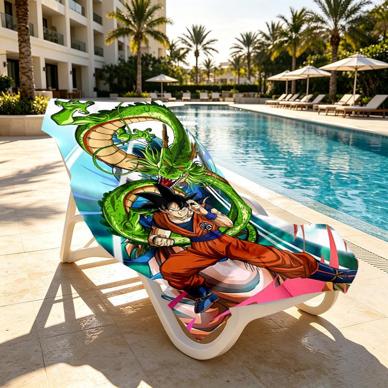 DRAGON BALL Print Beach Towel Design, Soft, Lightweight. for Home Bathroom, Spa, Pool, Yoga, Surfing, Camping, Gift for Family, Friend