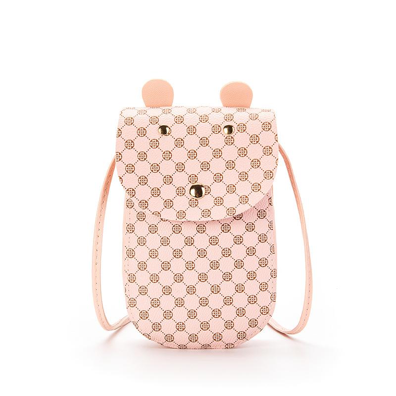 Printed single shoulder crossbody mobile phone bag versatile niche cute women's bag