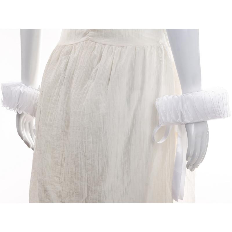 Ruff Collar Ruffled Cosplay Tie for Shirt Blouse Decorative Wristband False Collar Play Costume Accessories