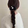 .1/2Pcs Pearl Bow Hair Accessories Clip Girly Temperament Sweet Hair Clip Duckbill Clip Side Bangs Clip Pearl Hair Clip