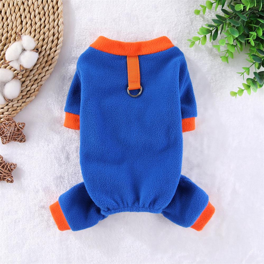 

Теплый ветрозащитный флисовый комбинезон для четверых лап для щенков, собак, кошек, плюшевых мишек, одежда без шапки для домашних животных, комбинезон на осень и зиму S