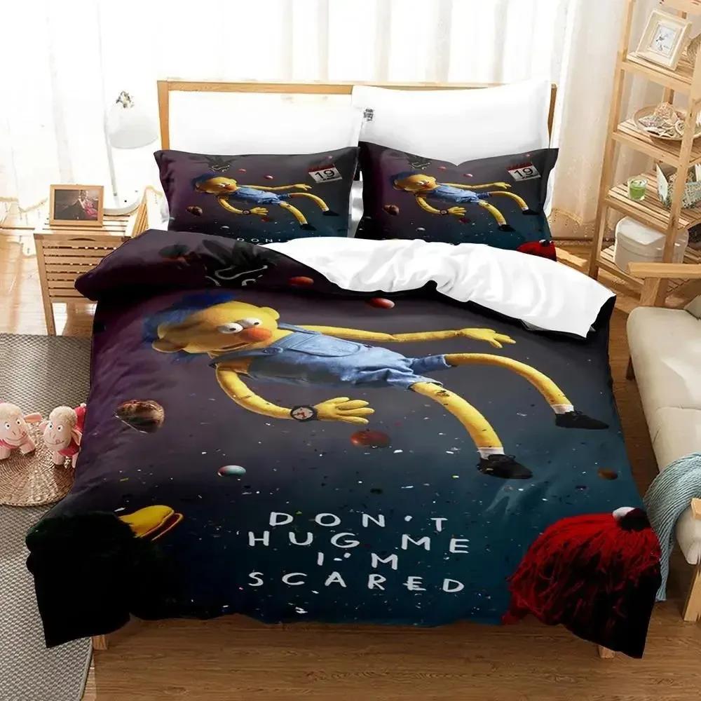 Dont Hug Me Im Scared Bedding Set Single Twin Full Queen King Size Bed Aldult Kid Bedroom Duvetcover  Bed